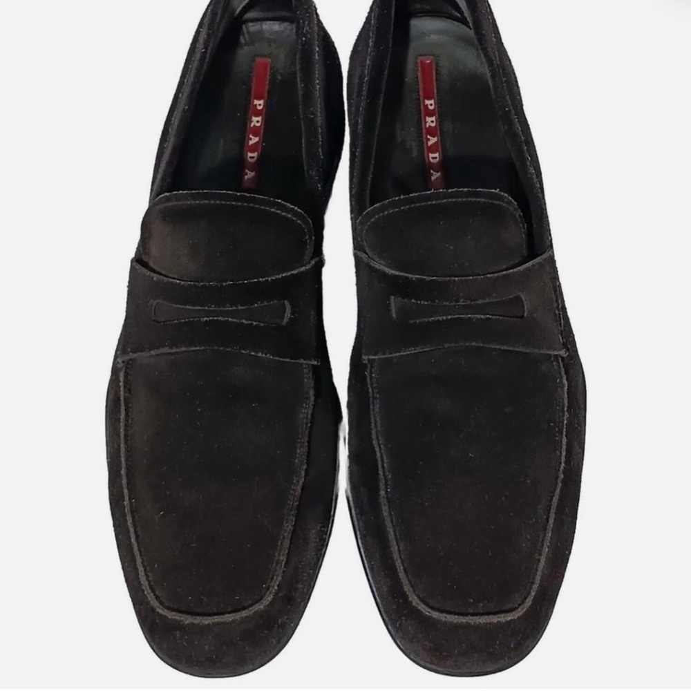 Suede Prada Loafers